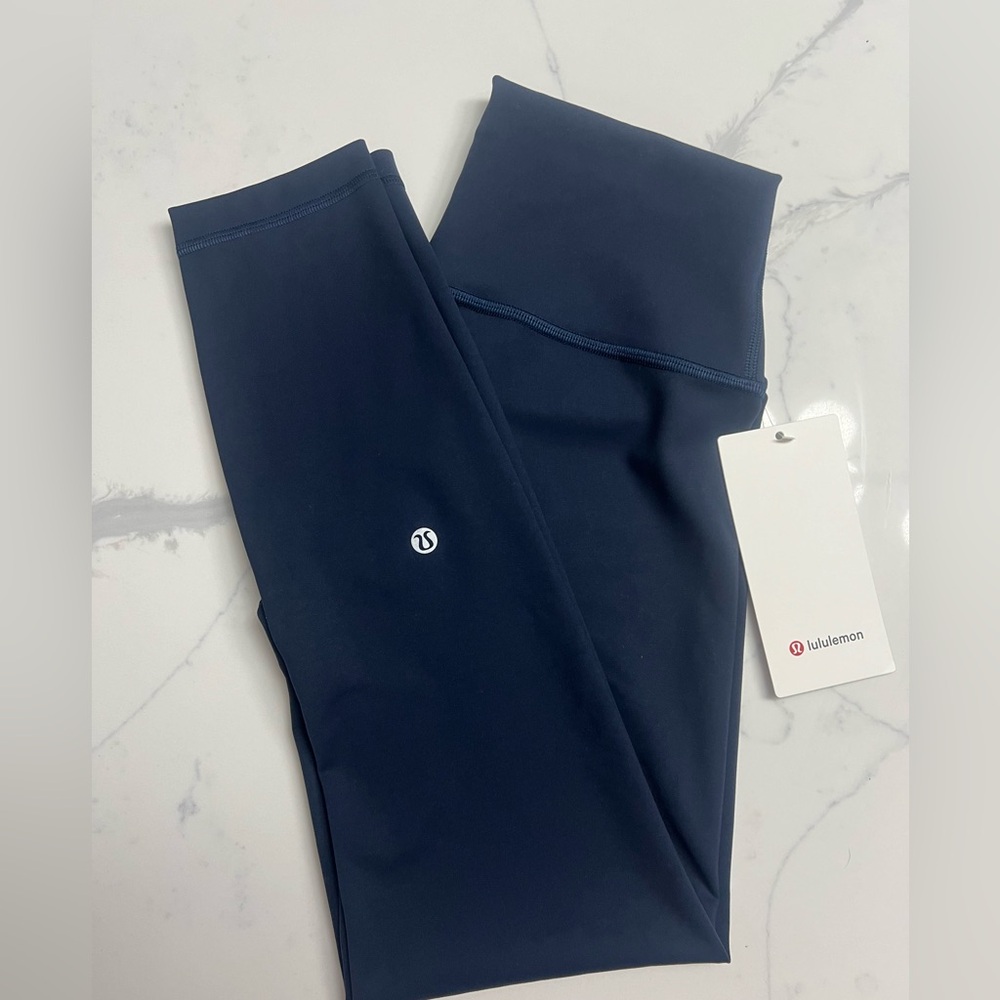 Lululemon wunder TRAIN HR tight 25 size 8 color blue TRNV